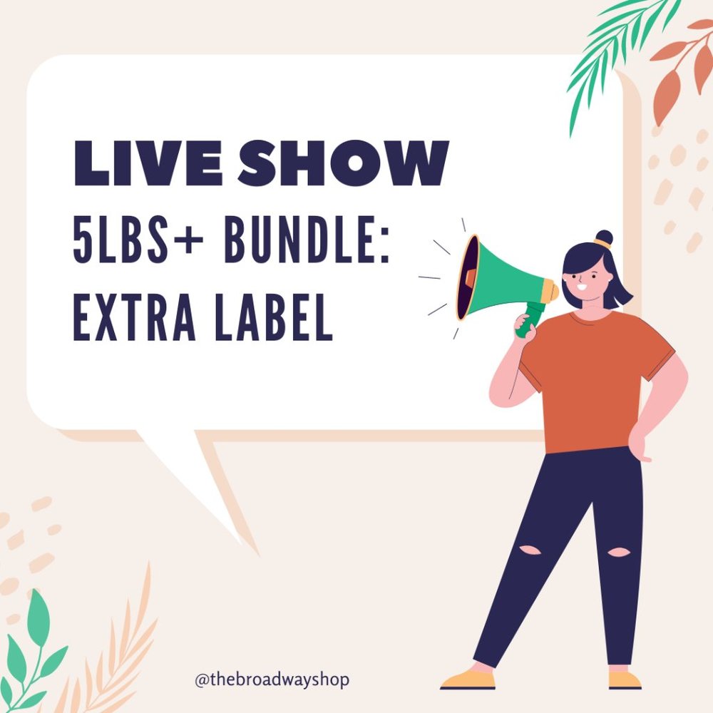 Bundles/Boxes over 5lbs Require an Additional Label